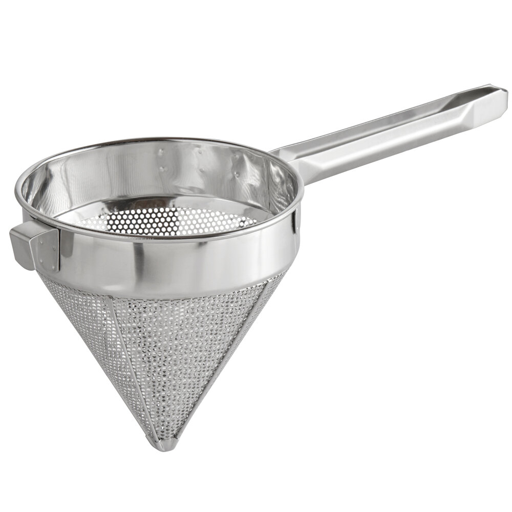 Choice 8" Coarse China Cap Strainer