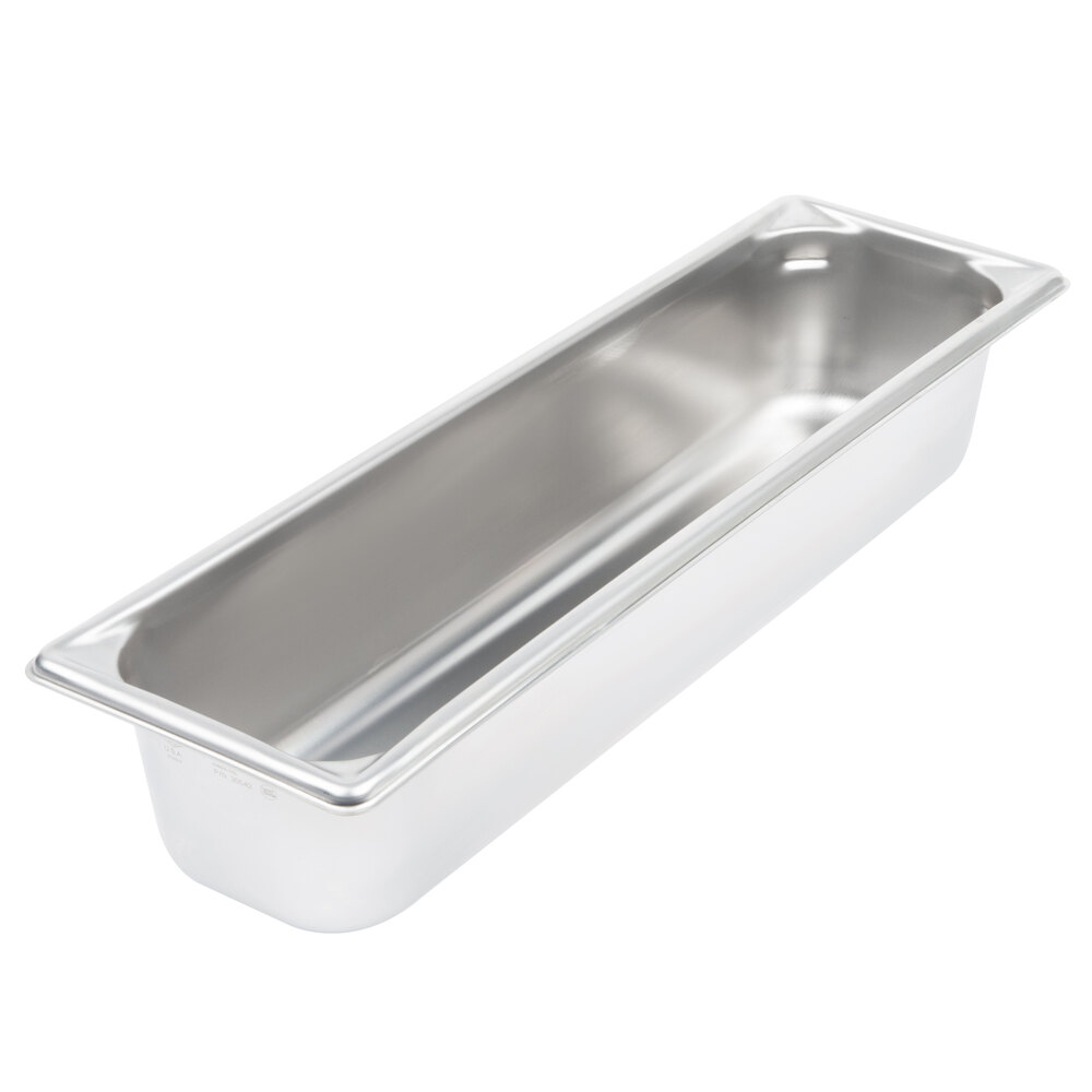 Vollrath 30542 Super Pan V® 1/2 Size Long 4" Deep AntiJam Stainless