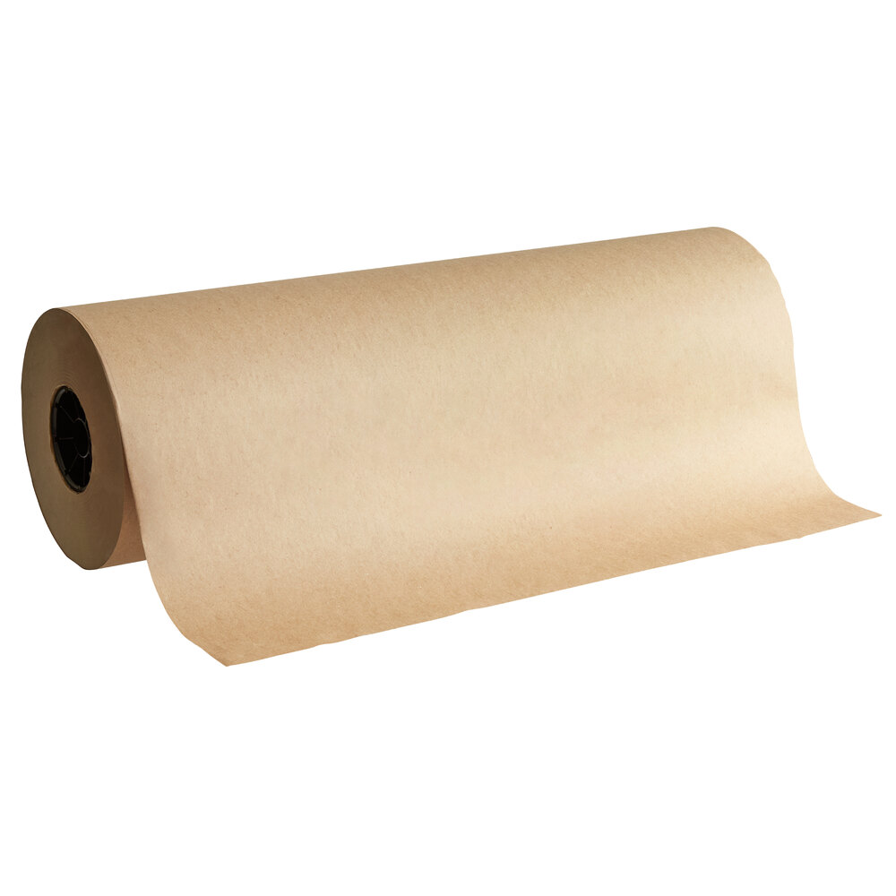 Choice 24" x 1000' 40 lb. Natural Kraft Freezer Paper Roll