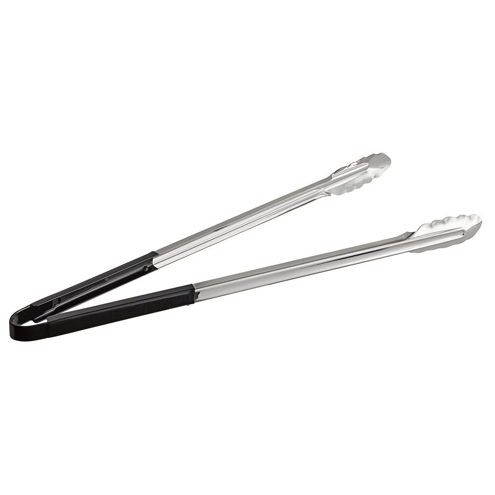 Clipper 11500270 19" Coil Spring Stainless Steel Utility Tongs