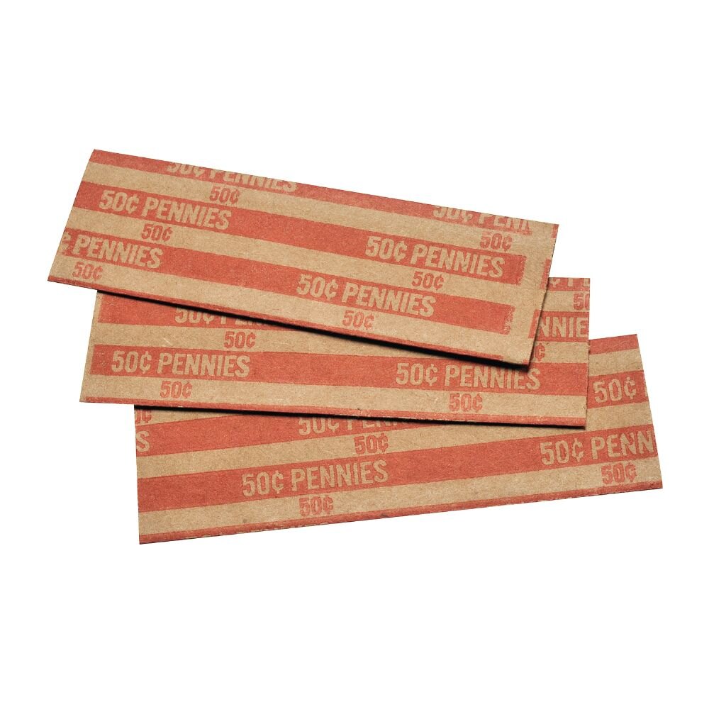 MMF Industries 216020007 Red Pop Open Flat Paper Coin Wrapper 0 50 mmf-industries-216020007-red-pop-open-flat-paper-coin-wrapper-0-50