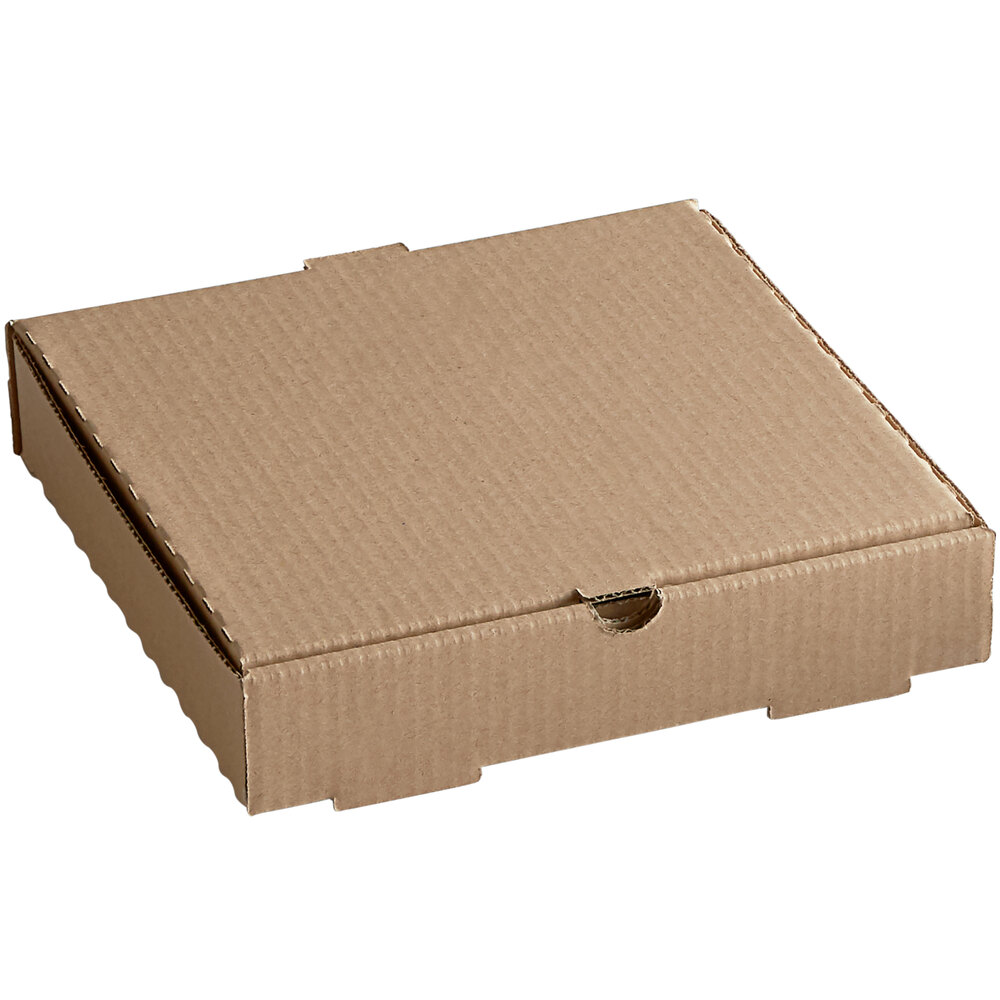 Bakery Box 50-Pack 12" x 12" x 2" White Corrugated Plain Unprinted Pizza 