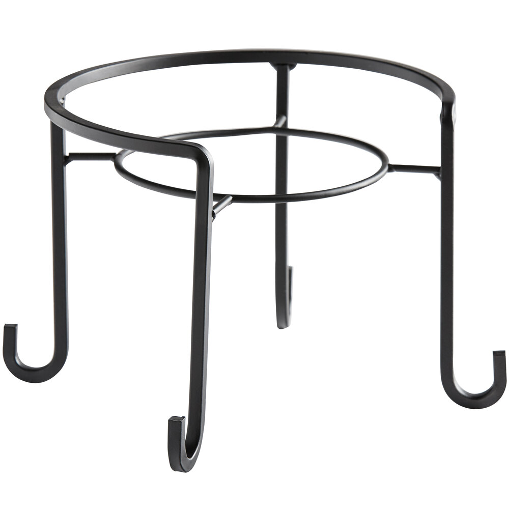 Libbey 92163 7" Black Metal Beverage Dispenser Display Stand