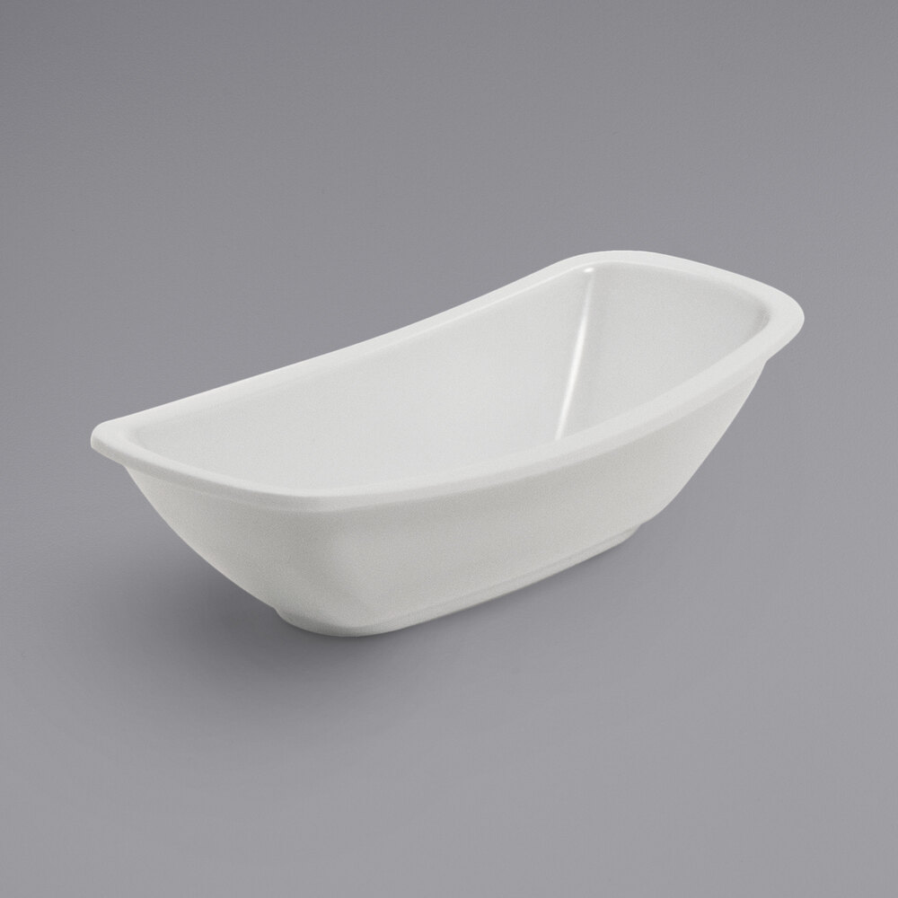 Rectangular Ramekin GET Enterprises OB-3-W Oval Acclaim 2.5 oz. White Rectangular Melamine ...