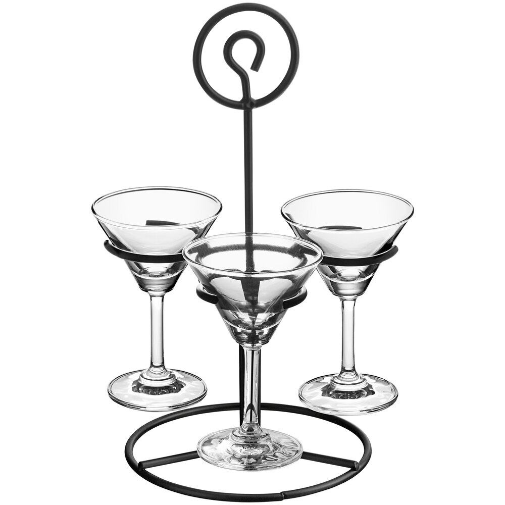 Martini Flight with Mini Martini Glasses Set (Acopa) staurantStore