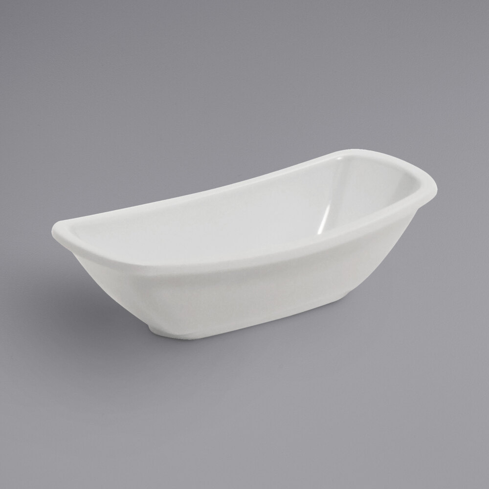 Rectangular Ramekin GET Enterprises OB-1-W Oval Acclaim 1 oz. White Rectangular Melamine ...