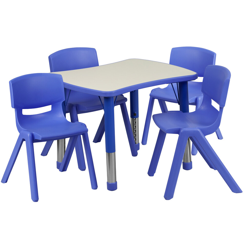 Flash Furniture YUYCY0980034RECTTBLBLUEGG 21 7/8" x 26 5/8" Blue