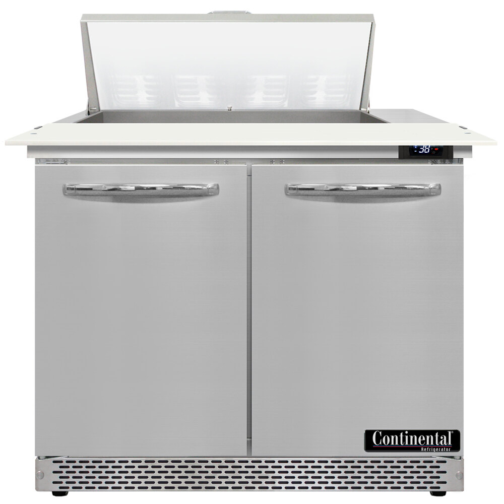Continental Refrigerator SW36-N-8C-FB 36&quot; 2 Door Cutting Top Front Breathin