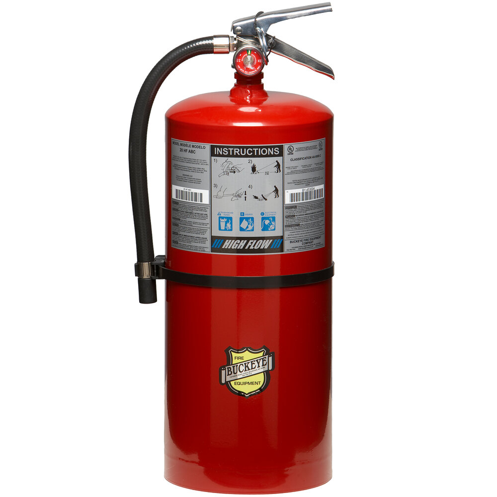 Buckeye 20 lb. ABC High Flow Fire Extinguisher Rechargeable Untagged