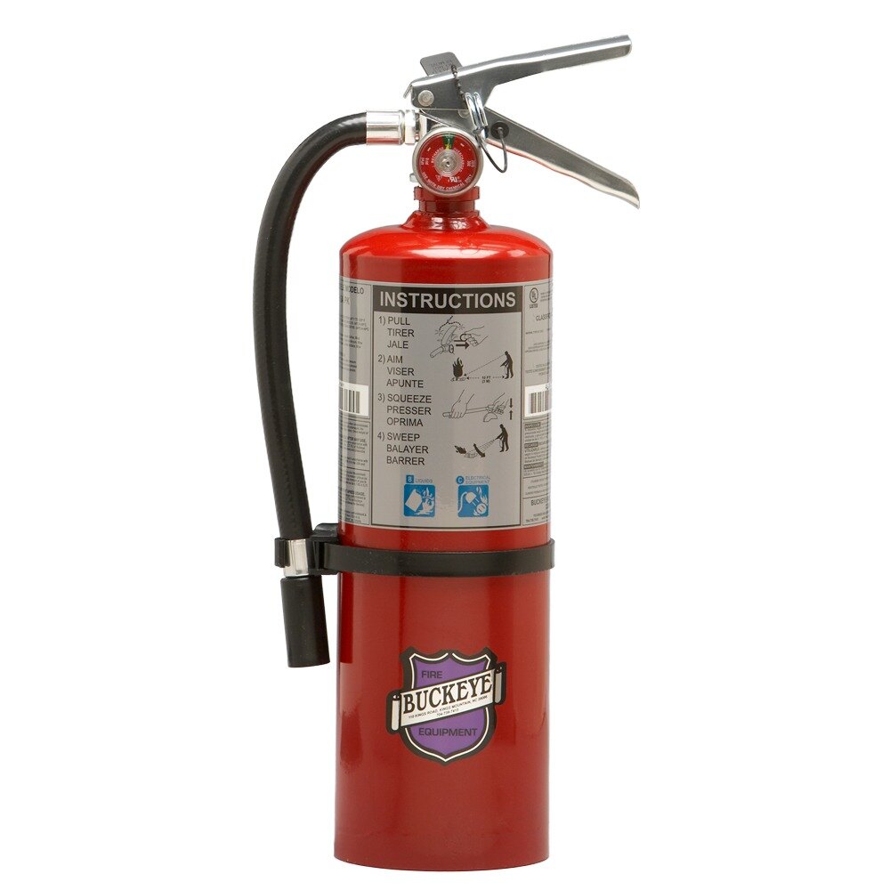 Buckeye 5 lb. Purple K Fire Extinguisher with Fixed Nozzle