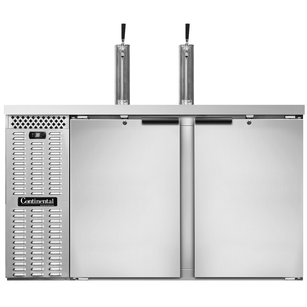 Continental Refrigerator KC59SNSS Double Tap Kegerator Beer Dispenser
