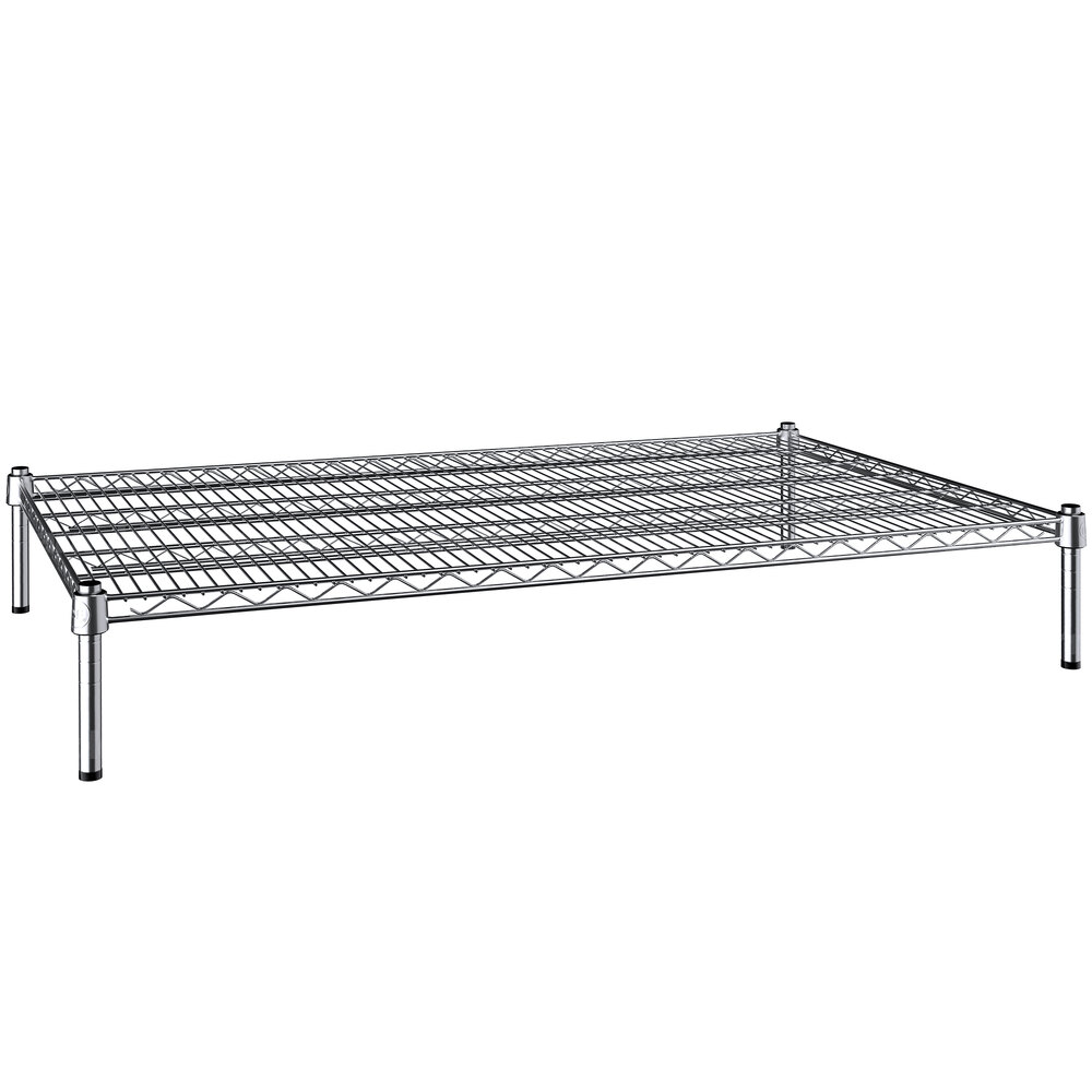 Perfect for Home Kitchen Storage inch. Commercial Garage x 24 24 inch. inch. Cabinet Shelf Organizer NSF Chrome Dunnage Shelf with 8 Posts 