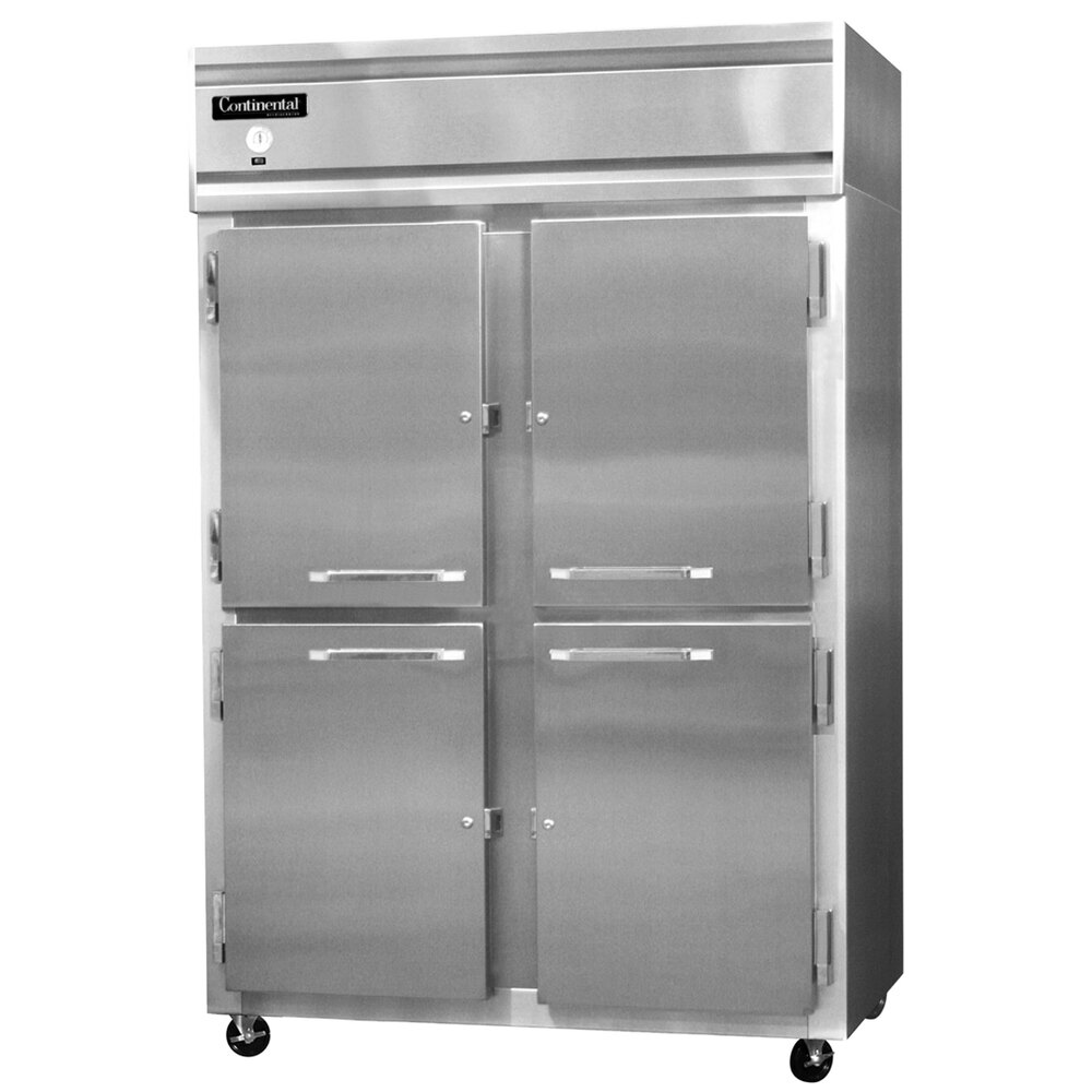 Continental Refrigerator 2RNSAHD 52" Solid Half Door ReachIn