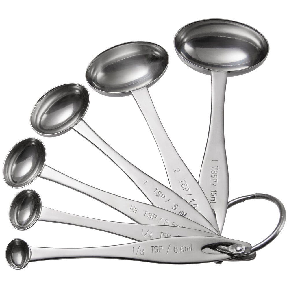 Vollrath 46588 Stainless Steel Measuring Spoon Set 6 Piece