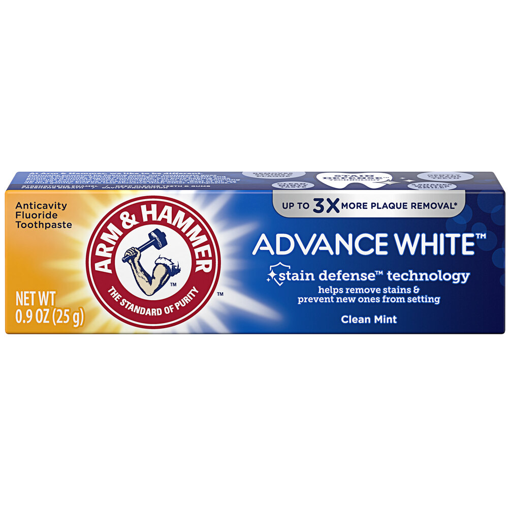 Arm & Hammer Advance White Extreme Whitening 0.9 oz. Toothpaste - 72/Case