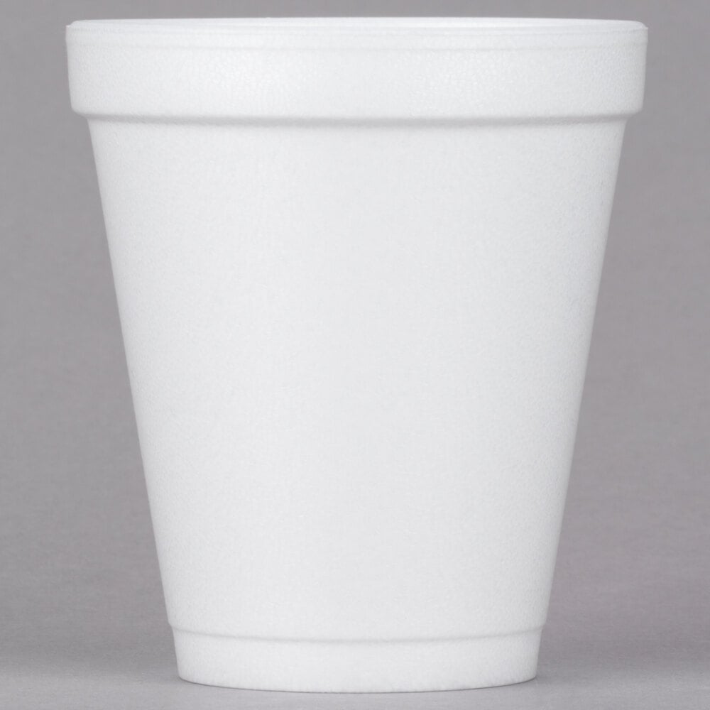 White Styrofoam Cups 4000 Dart 8oz **250 Cup Count** DCC6J6 