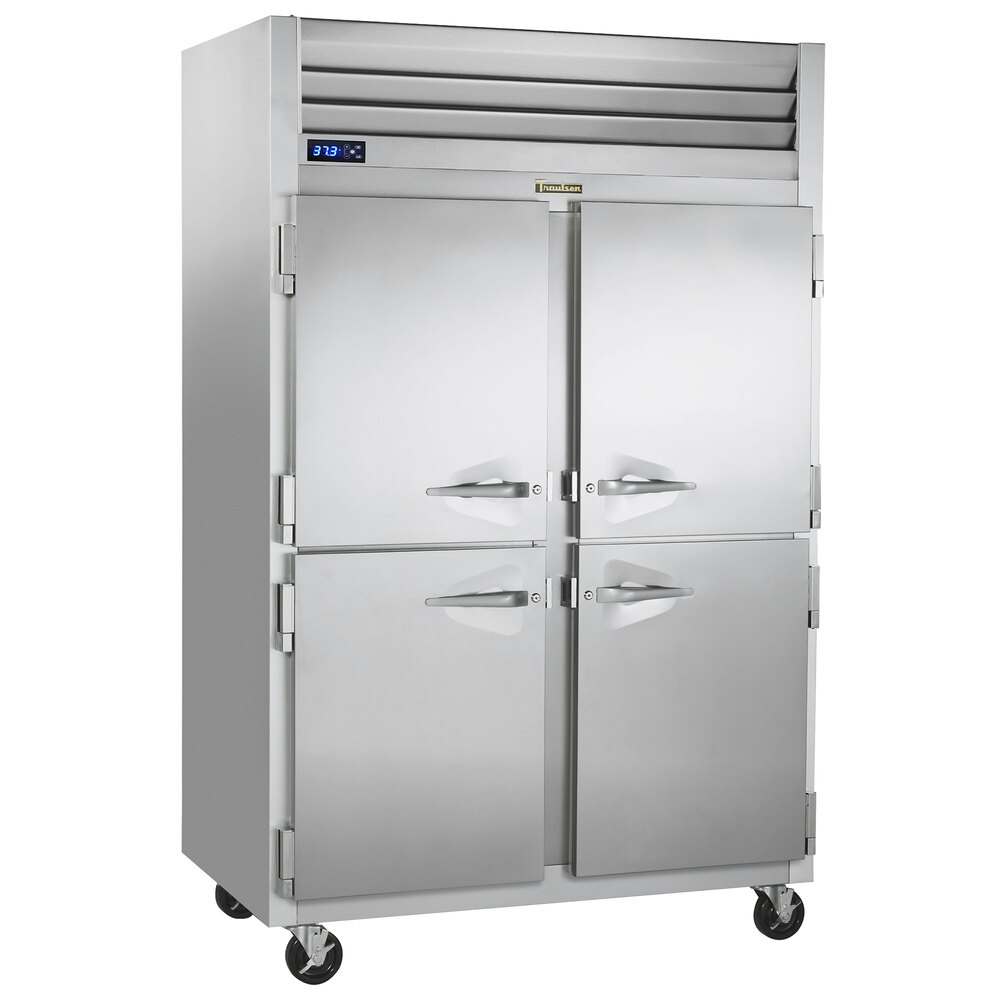 Traulsen G20004P 2 Section Solid Half Door Pass-Through