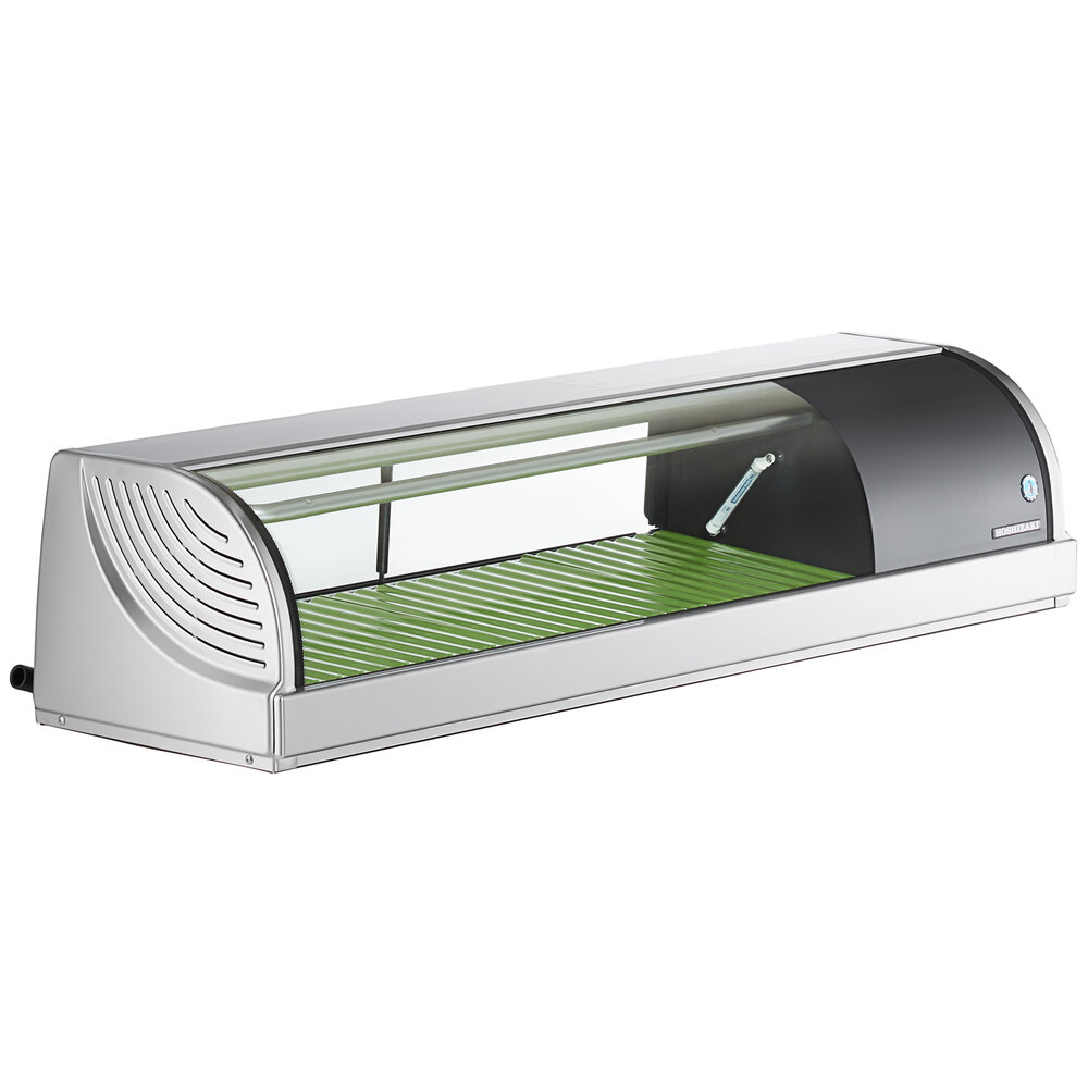 Hoshizaki HNC120BARSLH Curved Glass Refrigerated Sushi Display Case 47" Right Side Compressor