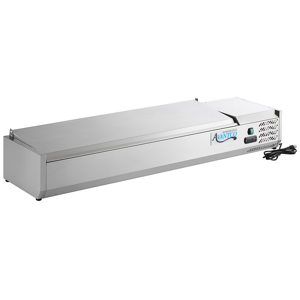Avantco CPT60 59" Countertop Refrigerated Prep Rail