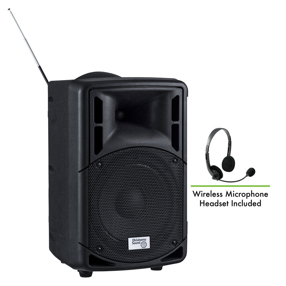 portable pa system with wireless headset microphone