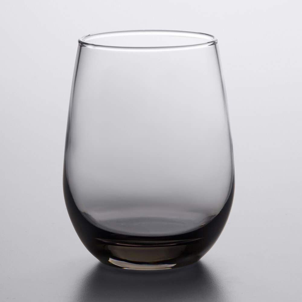 Libbey 231SM 15.25 oz. Moonstone Grey Stemless White Wine Glass 12/Case