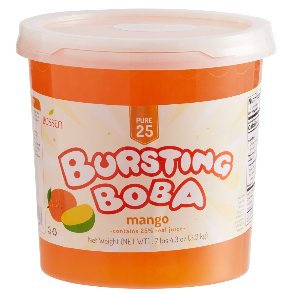 Mango Bursting Boba, Popping Pearls (7.26lb)