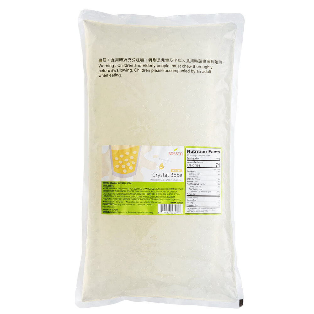 Bossen Crystal Boba in Syrup (4.4 lb.) - WebstaurantStore