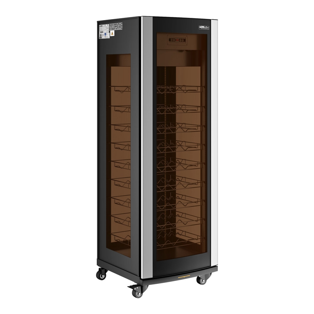 AvaValley W-4GD-15 Single Section 81-Bottle Glass-Sided Wine