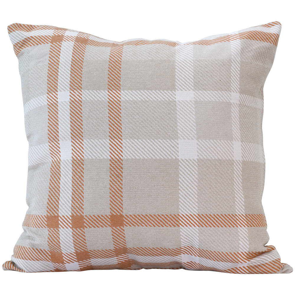 Astella Tp24 Fa34 Pacifica Tartan Tuscan Lounge Throw Pillow
