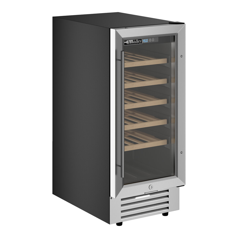 Single Temperature Full Glass Door Commercial Wine Cooler
