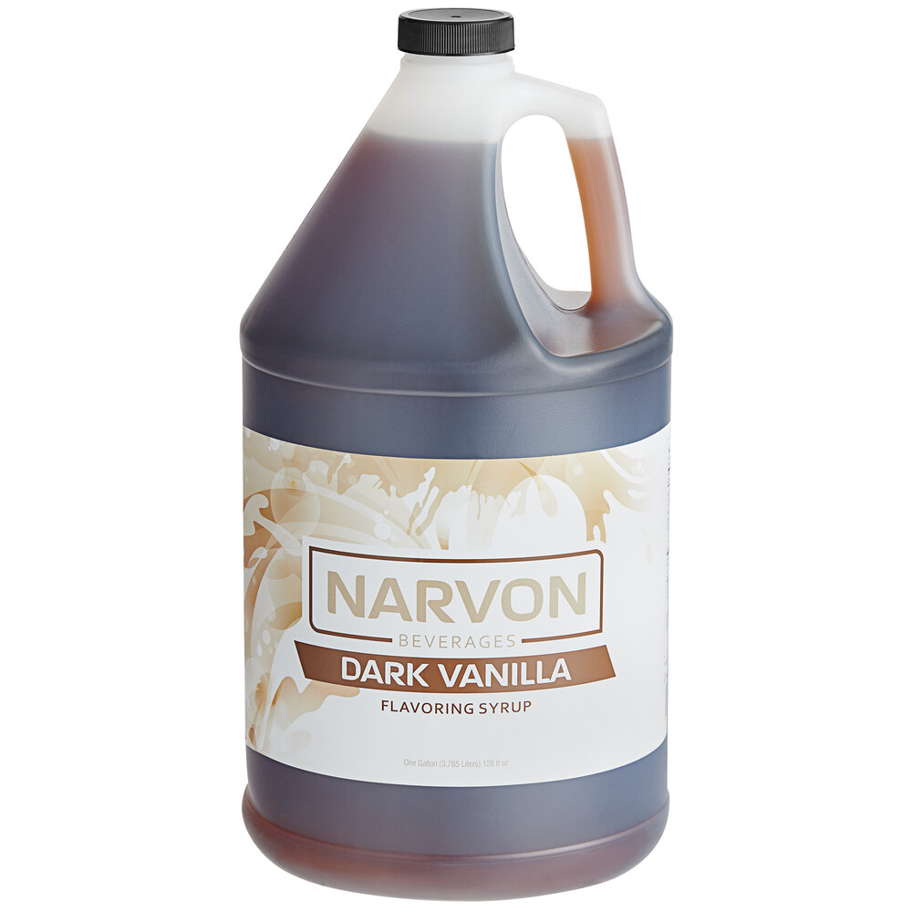 Narvon Dark Vanilla Syrup 1 Gallon