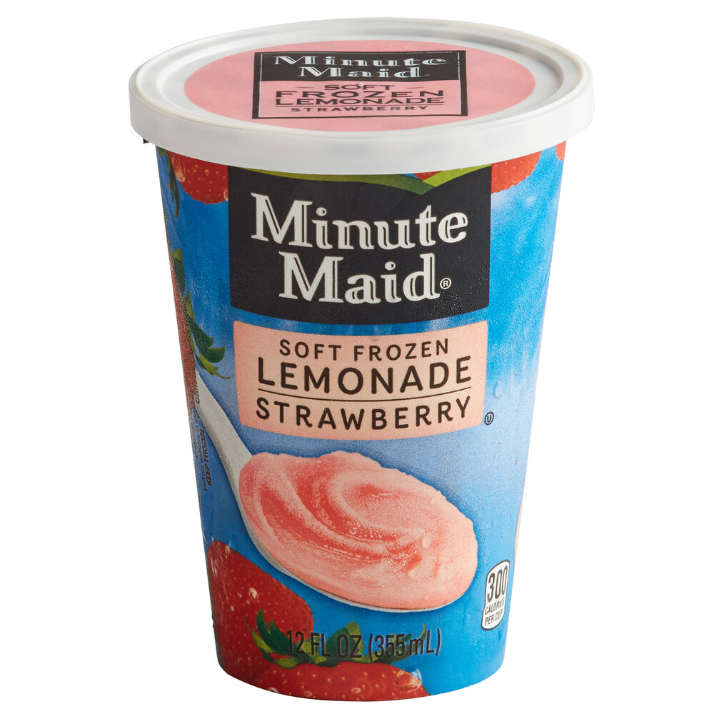 Minute Maid 12 oz. Soft Frozen Strawberry Lemonade Cup 12/Case