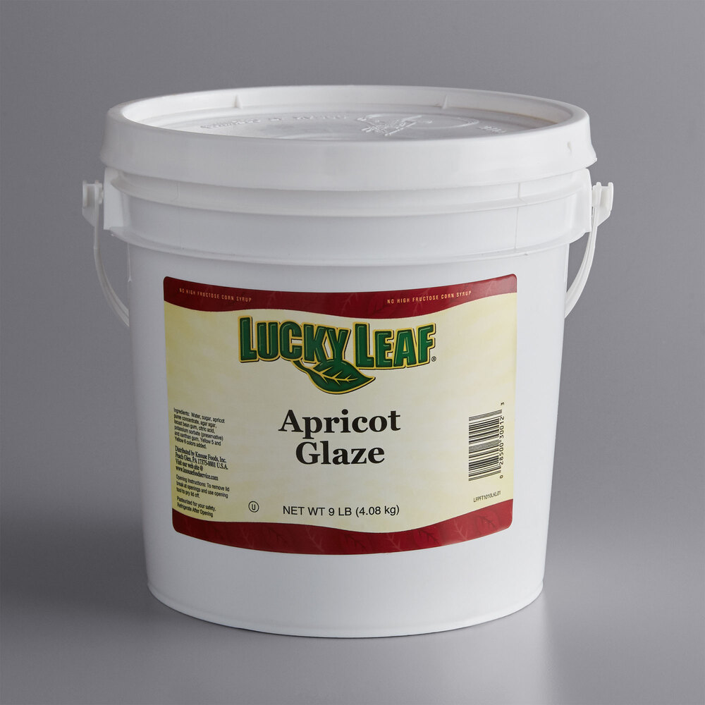 Lucky Leaf Premium Apricot Glaze 9 lb. Pail