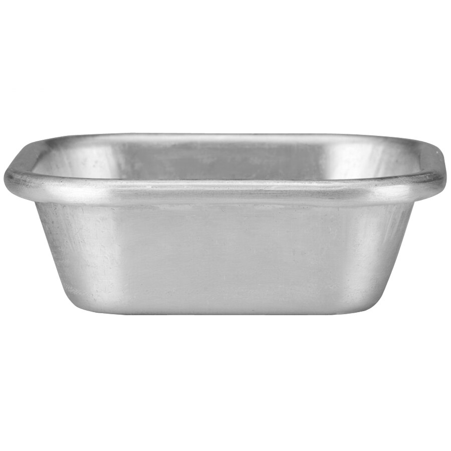 World Tableware ALUM3 3" x 3" Square Aluminum Ramekin 12/Case