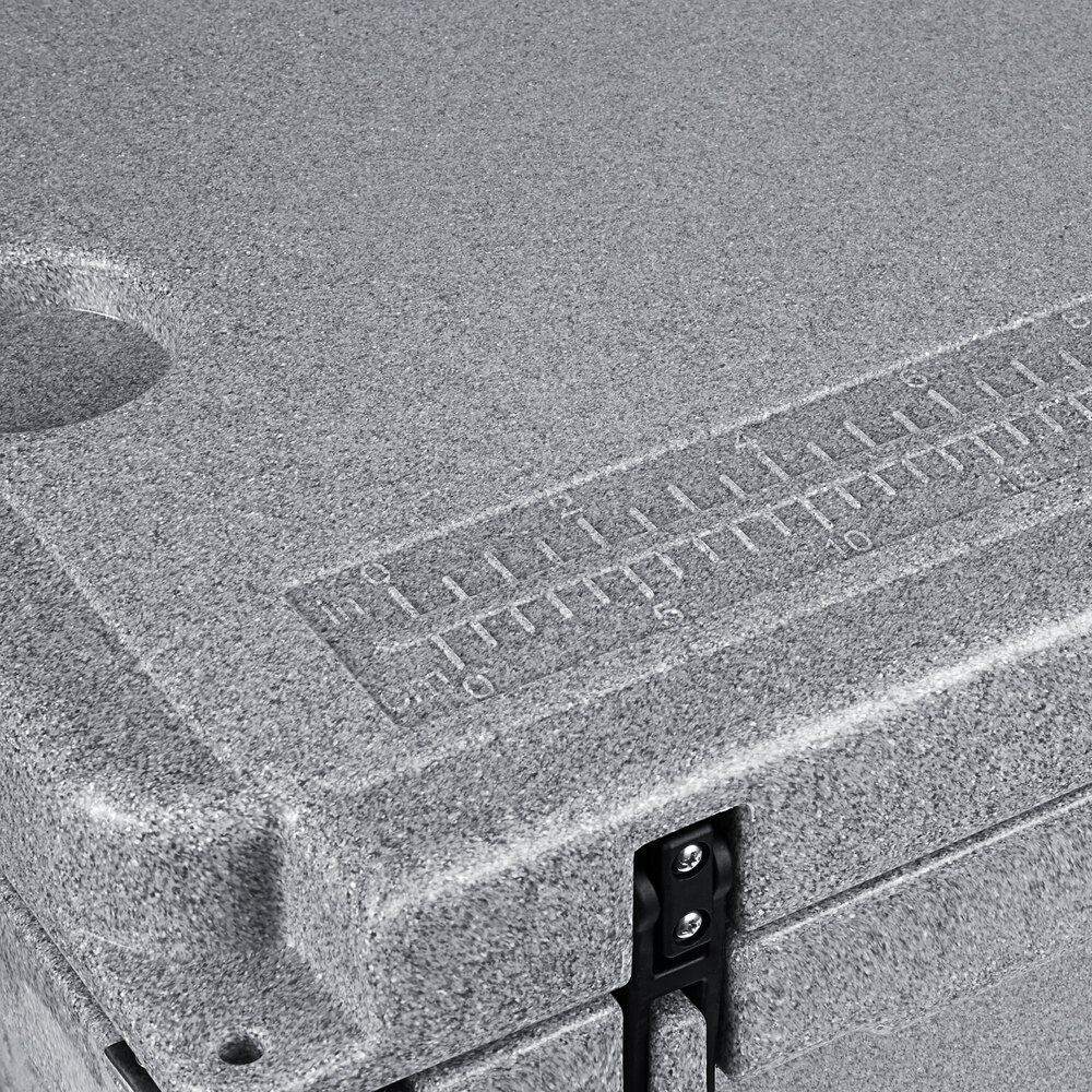 CaterGator CG65SPGW Gray 65 Qt. Mobile Rotomolded Extreme Outdoor