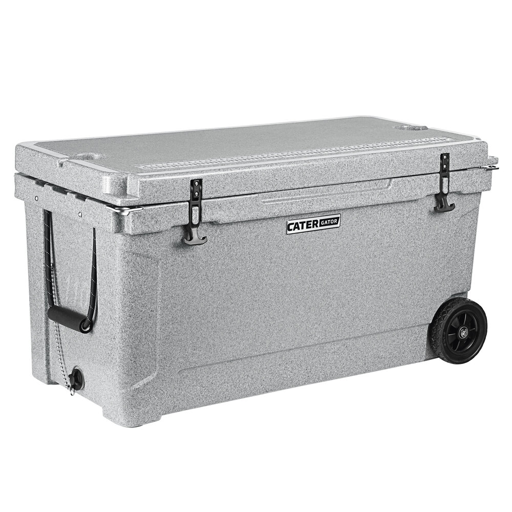 CaterGator CG100SPGW Gray 100 Qt. Mobile Rotomolded Extreme Outdoor