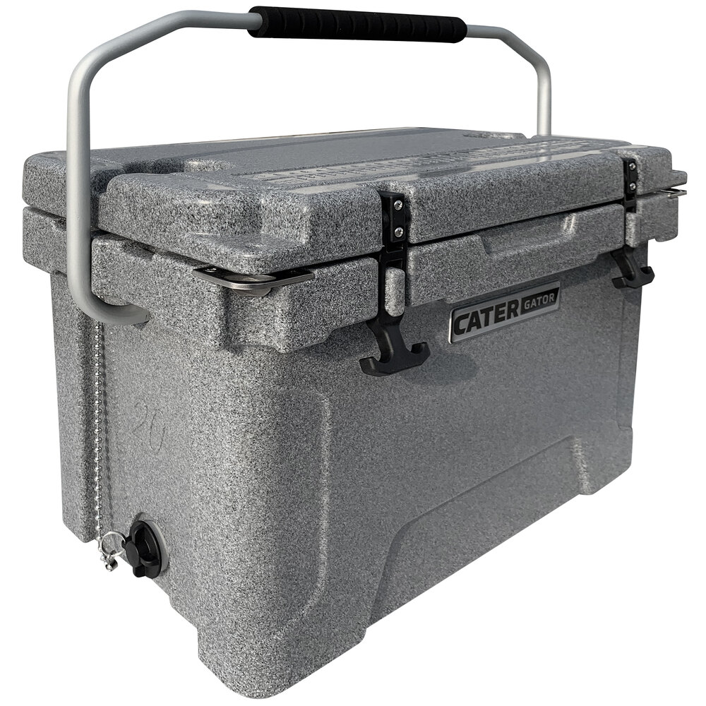 CaterGator CG20SPG Gray 20 Qt. Rotomolded Extreme Outdoor Cooler / Ice