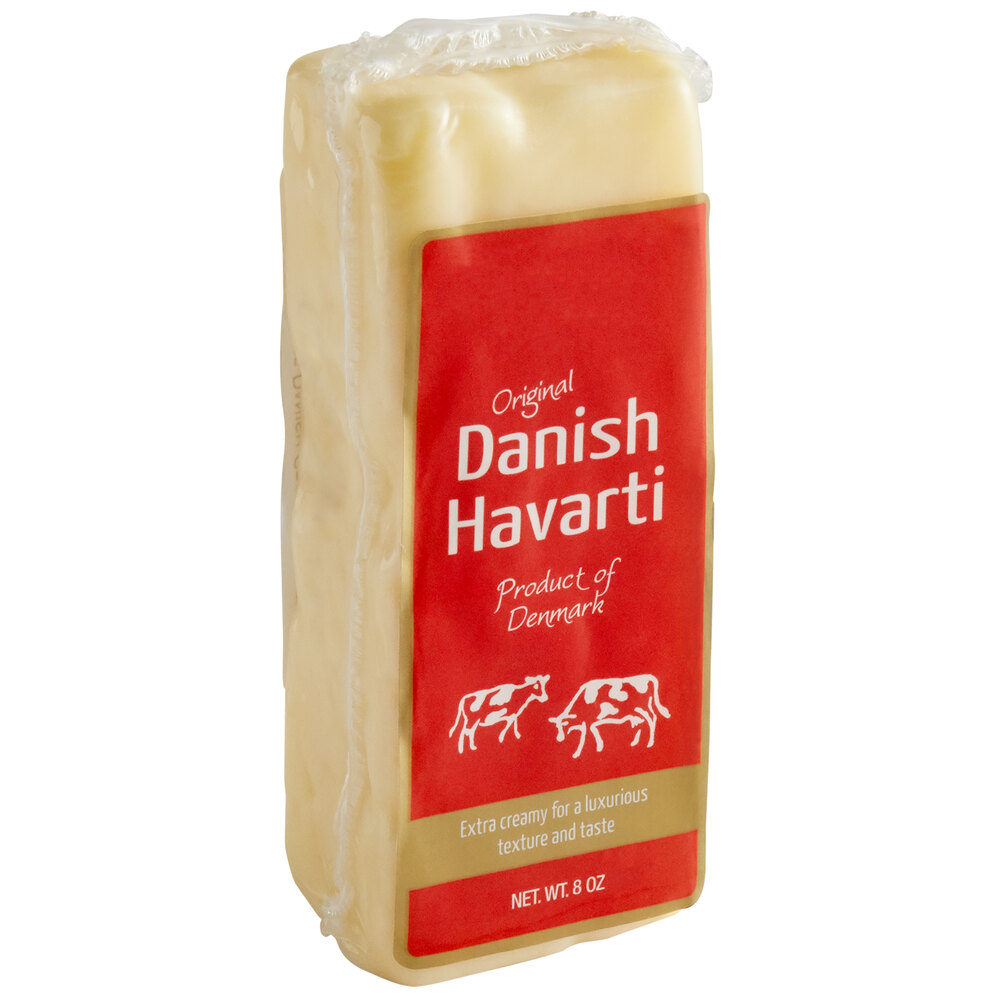 Danish Creamy Havarti Cheese Block 8 oz. 12/Case