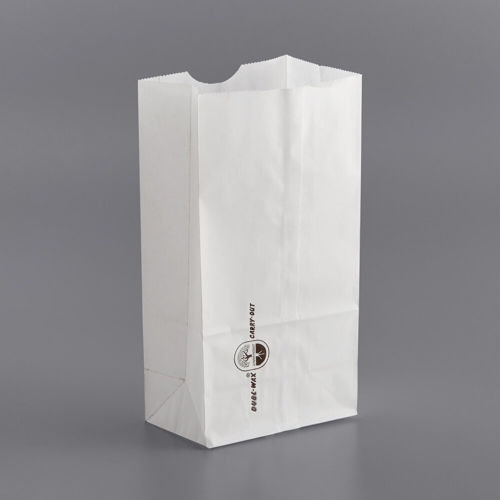 Bagcraft Packaging 300294 4 lb. DublWax® White Bag 1000/Case