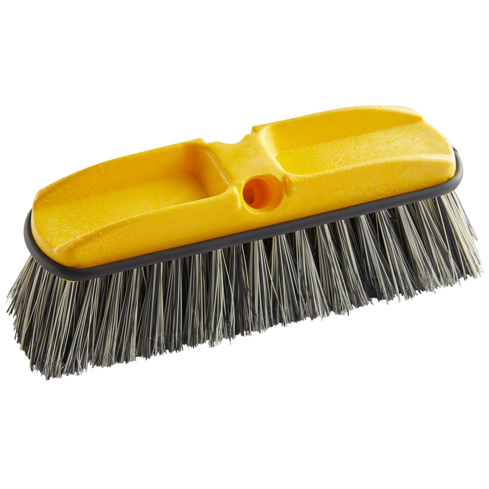 Rubbermaid FG9B3700GRAY 10" Gray Flagged Vehicle and Wall Cleaning Brush