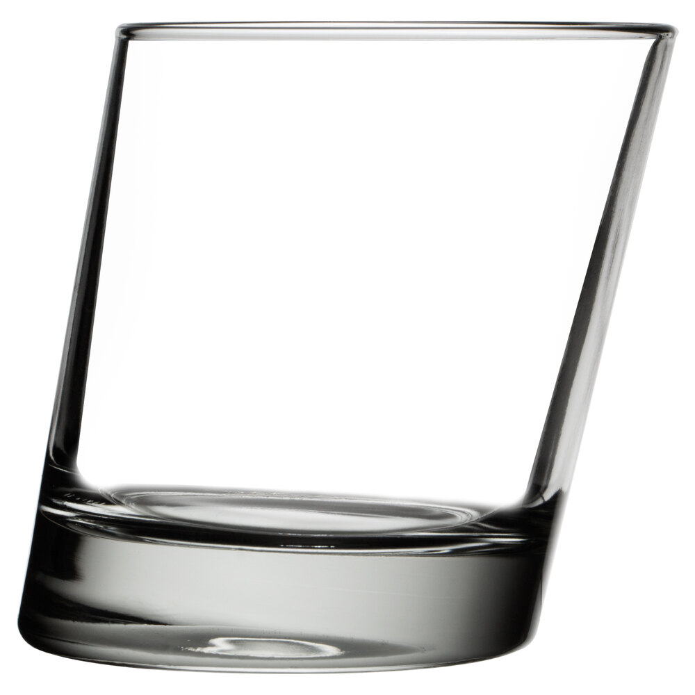 Libbey 11006821 Pisa 11.75 oz. Customizable Slanted Rocks / Double Old ...