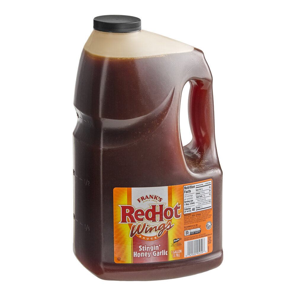 Frank's RedHot 1 Gallon Stingin' Honey Garlic Sauce - 2/Case