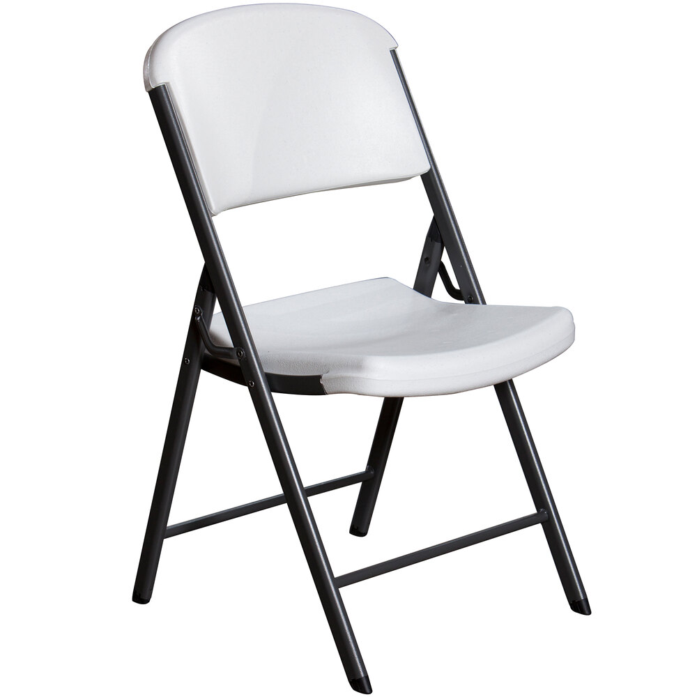 Lifetime 42804 White Classic Folding Chair - 4/Pack
