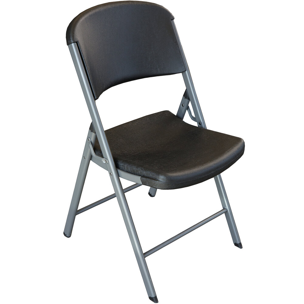 Lifetime 80407 Black Classic Folding Chair 4/Pack