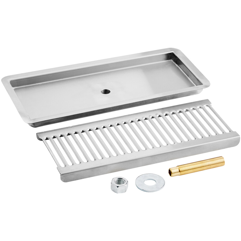 Regency 600BDR12F 12 inch Stainless Steel Flush Mount Beer Drip Tray