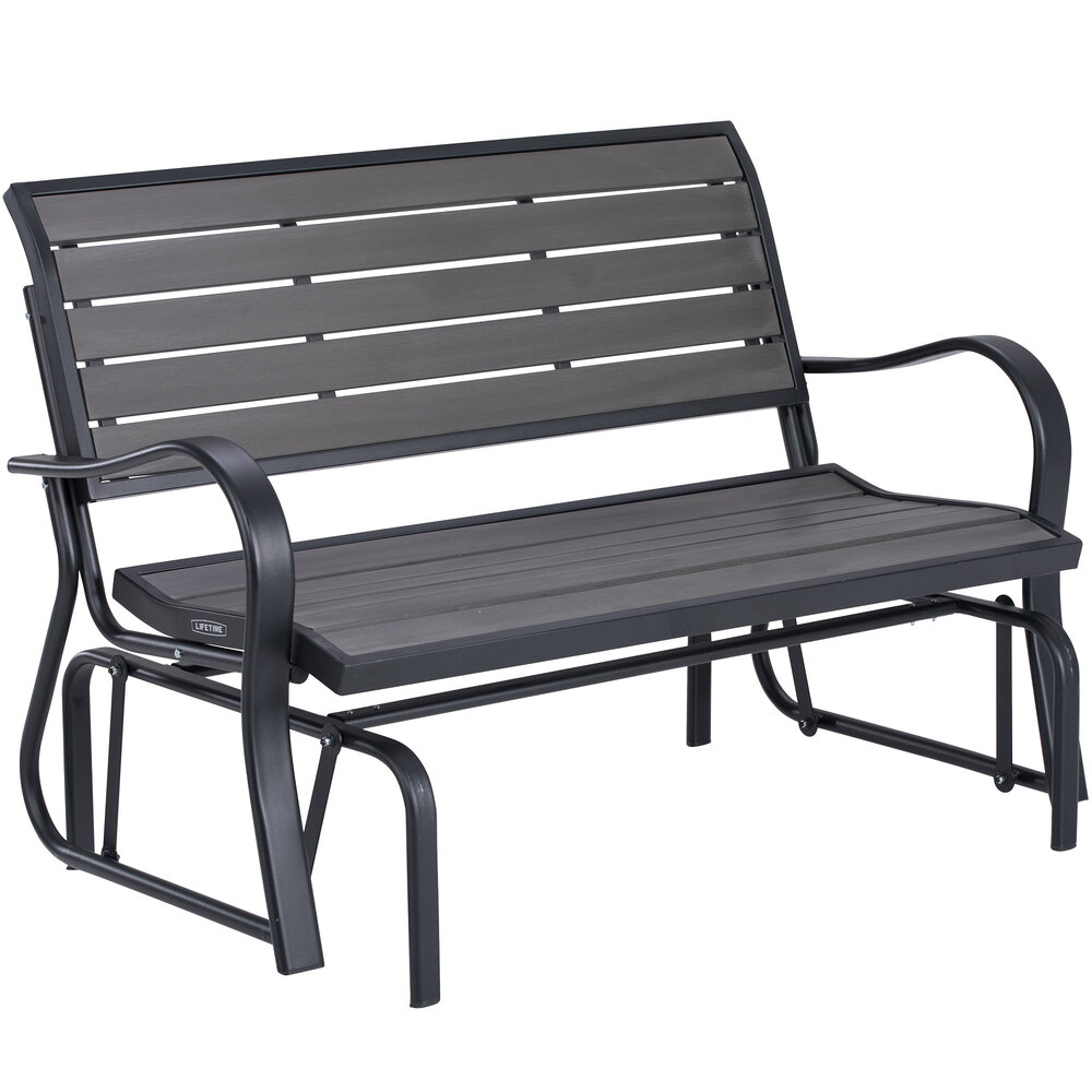 Lifetime 60276 Gray Glider Bench