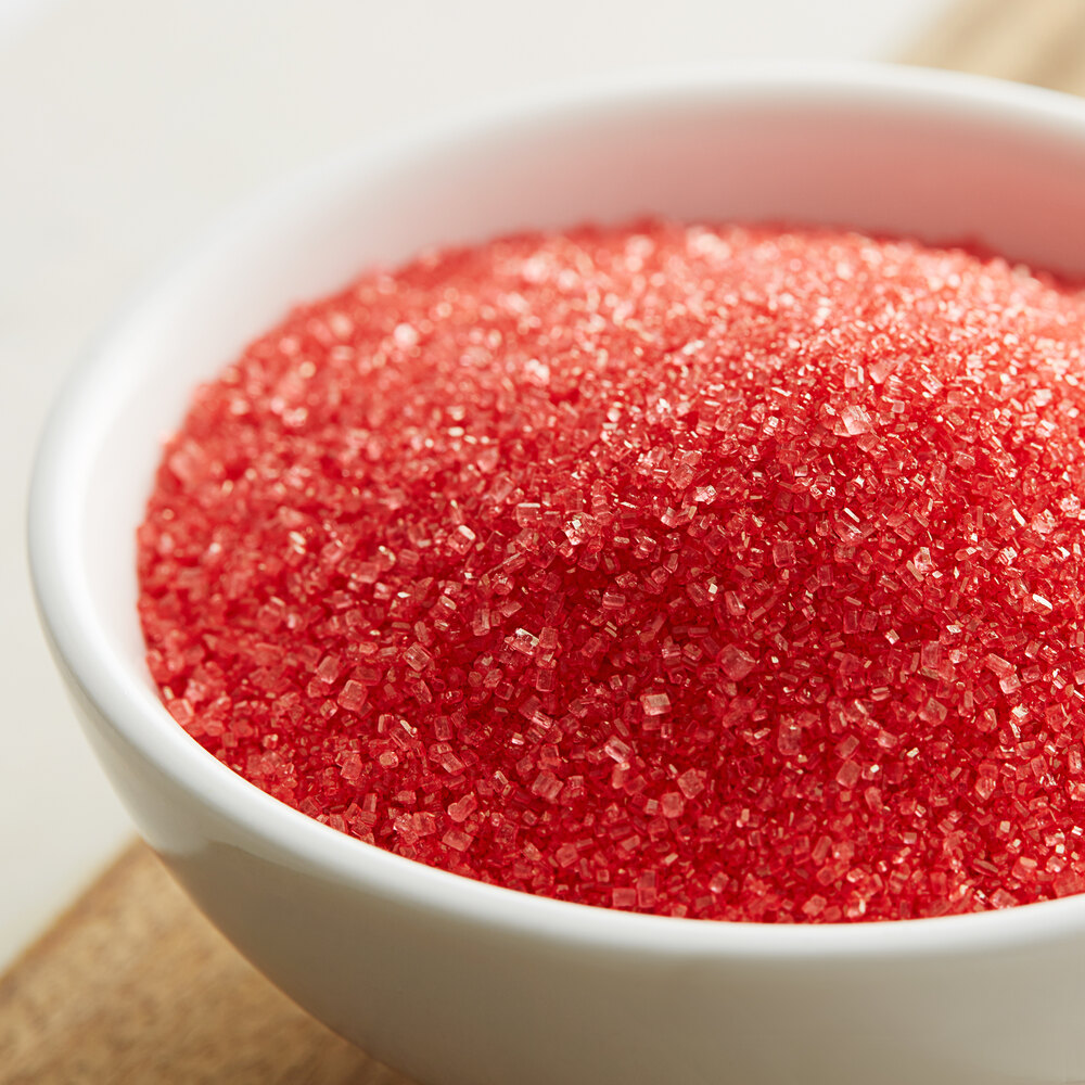 Red Sanding Sugar in Bulk (10 lb.)