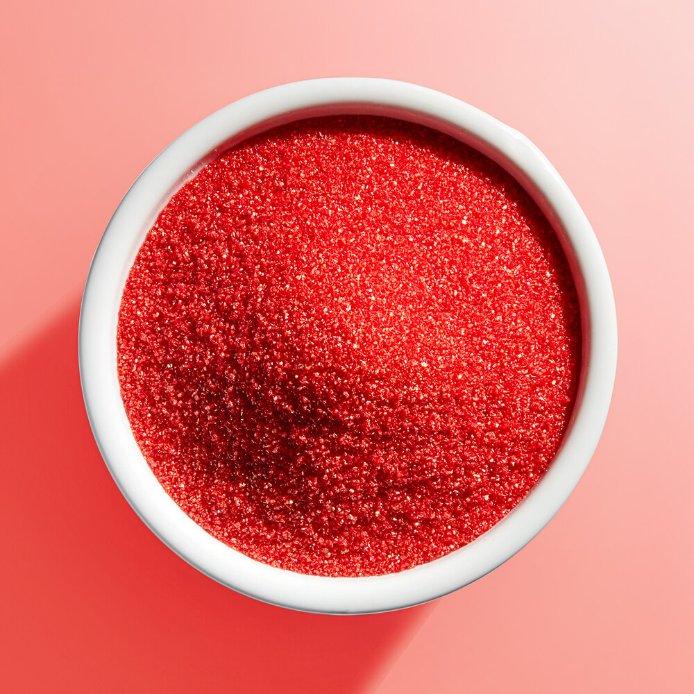 Red Sanding Sugar in Bulk (10 lb.)