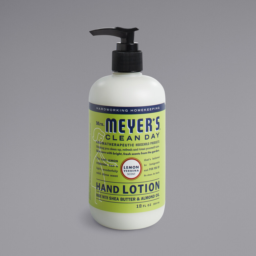 Mrs. Meyer's Clean Day 686585 12 oz. Lemon Verbena Hand Lotion 6/Case