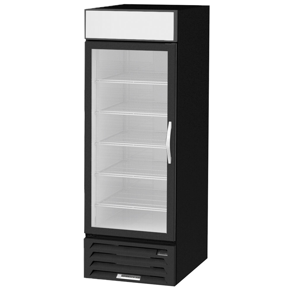 BeverageAir MMR23HC1BS18 MarketMax 27" Black Glass Door